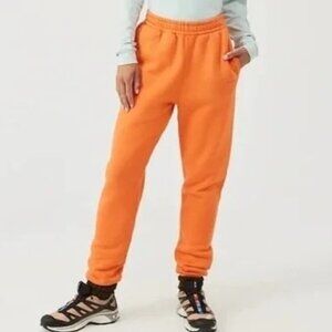 Outdoor Voices Nimbus Sweatpants Orange Cotton Women’s Size XS High Rise